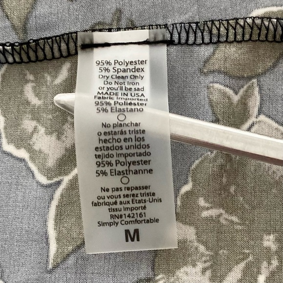 LuLaRoe Shirley Black Floral Lightweight Longline Kimono Duster Cover Up Size M - Picture 8 of 12